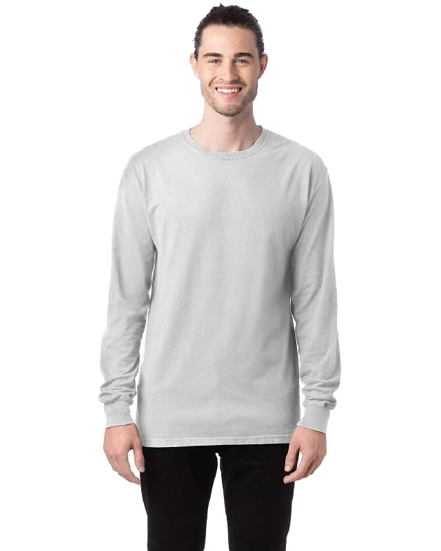 Super Deal ComfortWash by Hanes Unisex 100% Ringspun Cotton Long Sleeve T-Shirt | White