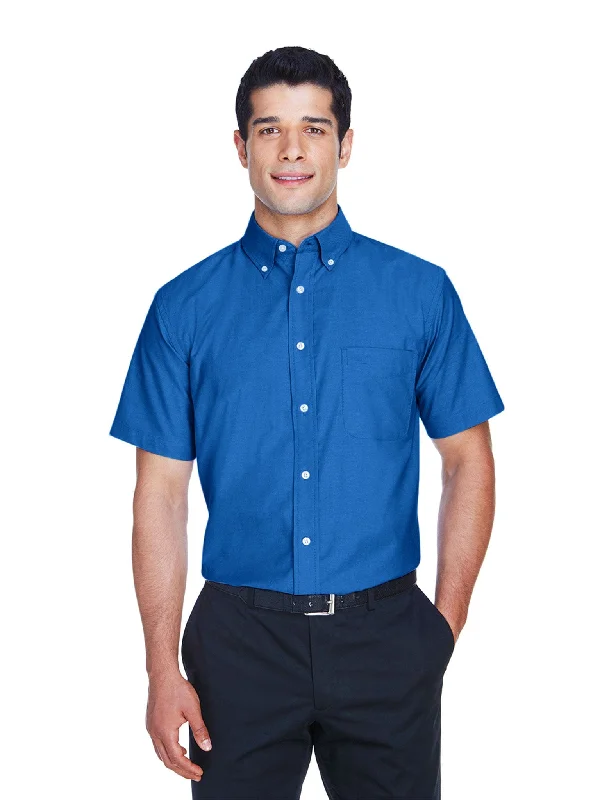 Weekend Bargains Just for You Harriton Mens Short Sleeve Oxford with Stain-Release