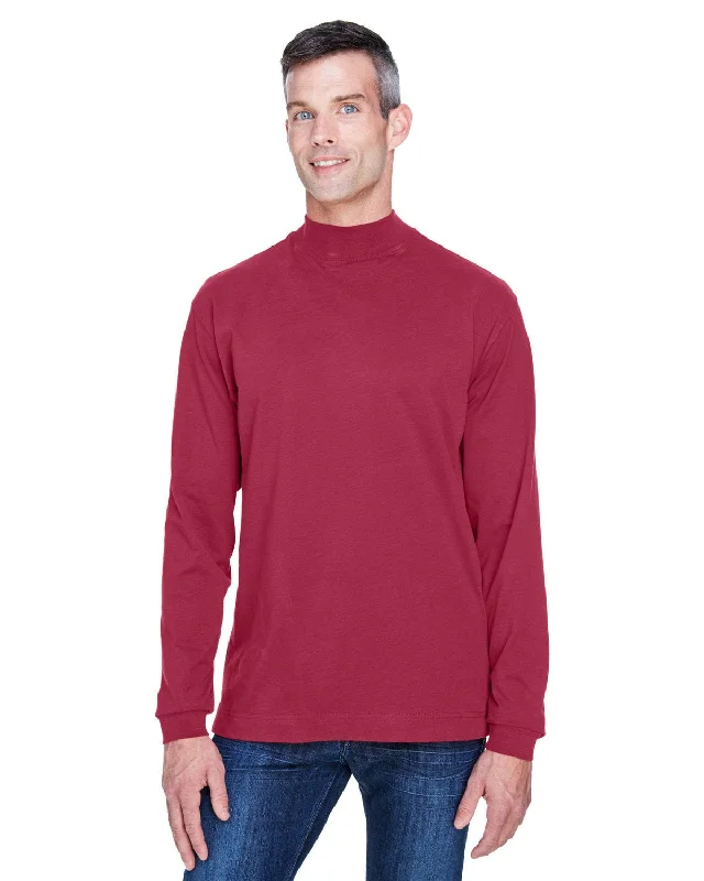 Weekend Deals to Make You Smile Devon & Jones Sueded Mock Turtleneck | Crimson