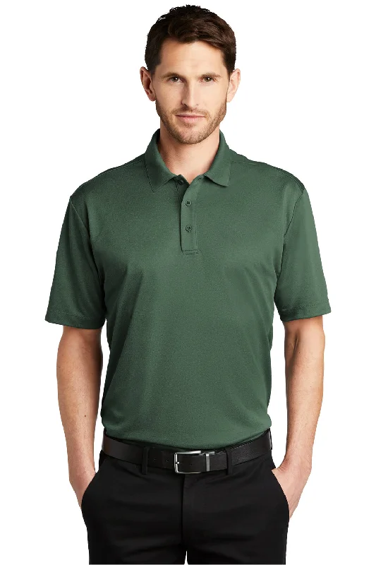 Act Now Port Authority Mens Silk Touch Performance Moisture Wicking Short Sleeve Polo Shirt - Heather Green Glen Act Now Port Authority Mens Silk Touch Performance Moisture Wicking Short Sleeve Polo Shirt - Heather Green Glen