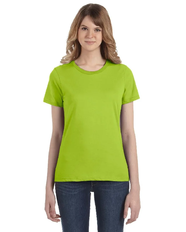 Online Only Anvil Ladies Fashion Fit T-Shirt | Key Lime