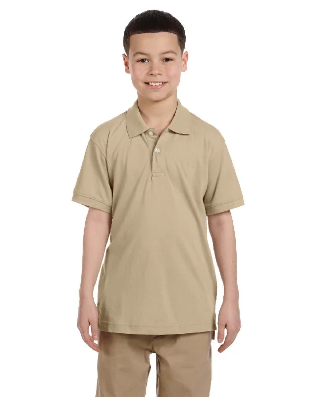 Price Blitz Harriton Youth Easy Blend Polo Shirt | Stone