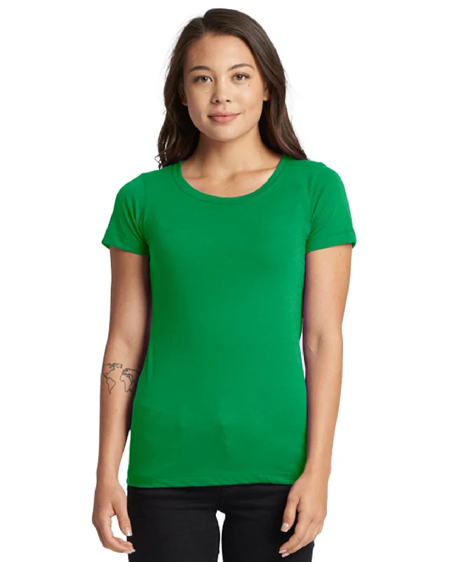 Price Reduction Next Level Ladies Ideal Short Sleeve Crew Tee | Kelly Green