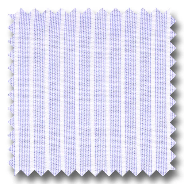 Time-Limited Offer Medium Blue Stripe 200 2Ply Broadcloth - Custom Dress Shirt