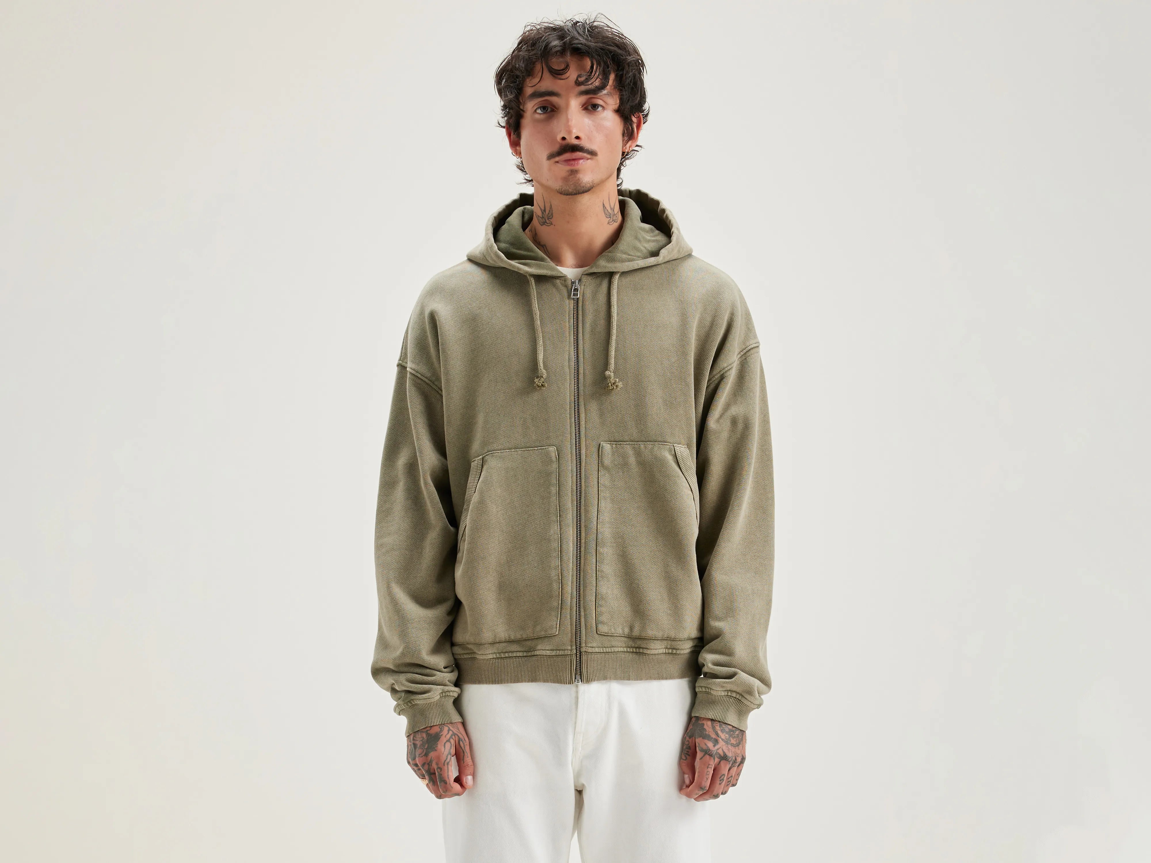 Exclusive Offers Falkon zip-up hoodie (242 / M / MILITARY)