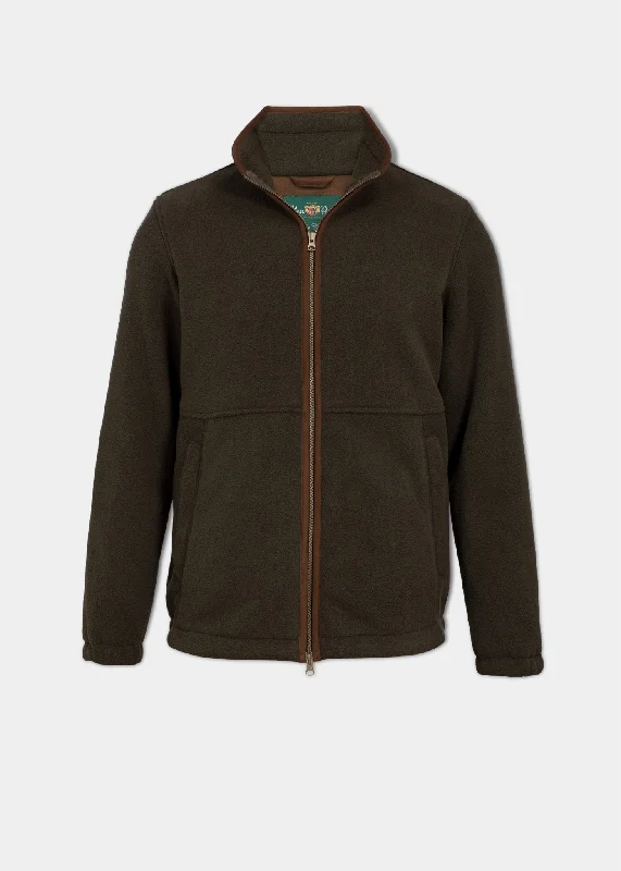Clearance Event Aylsham Men's Fleece Windblock In Green - Regular Fit