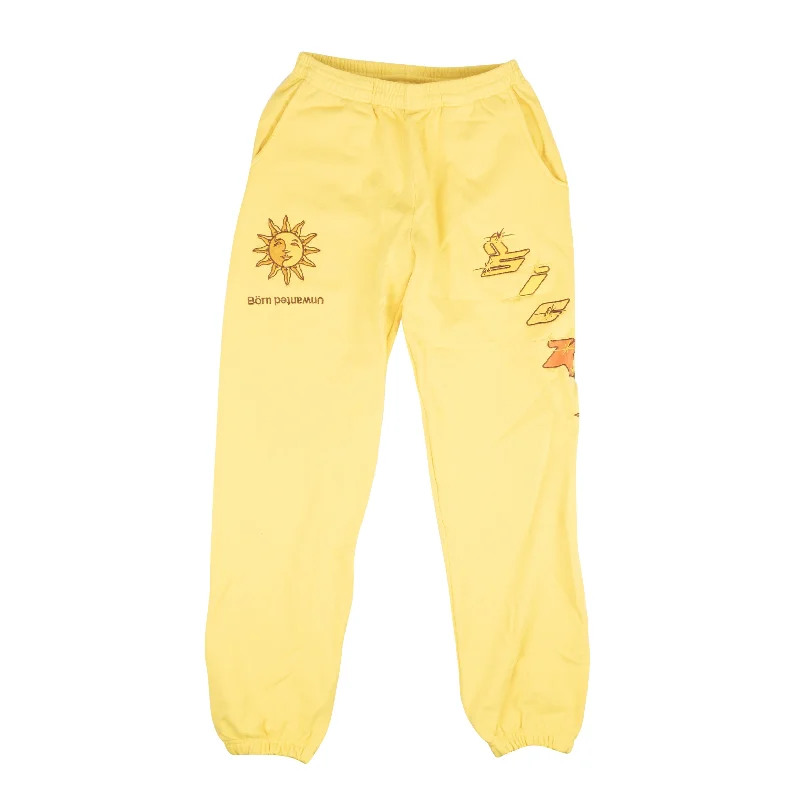 Anniversary Sale Yellow Luke.wav Embroidered Sweatpants
