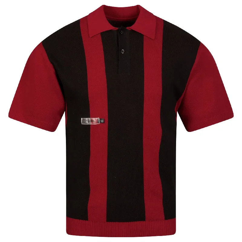 Big Discounts Griffin Sweater Polo Shirt Maroon - SS24