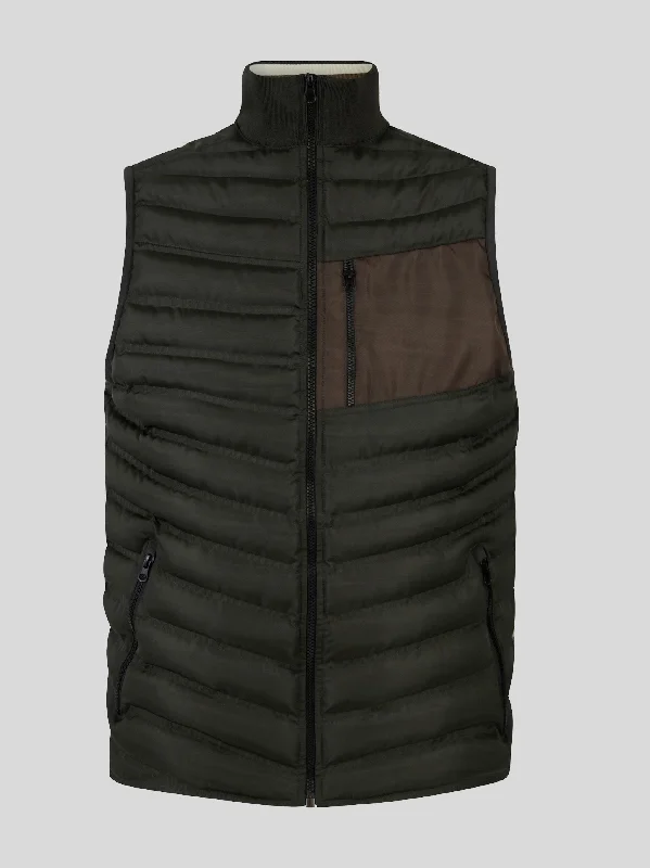 Super Bargain MishMash Aspen Gilet - Green