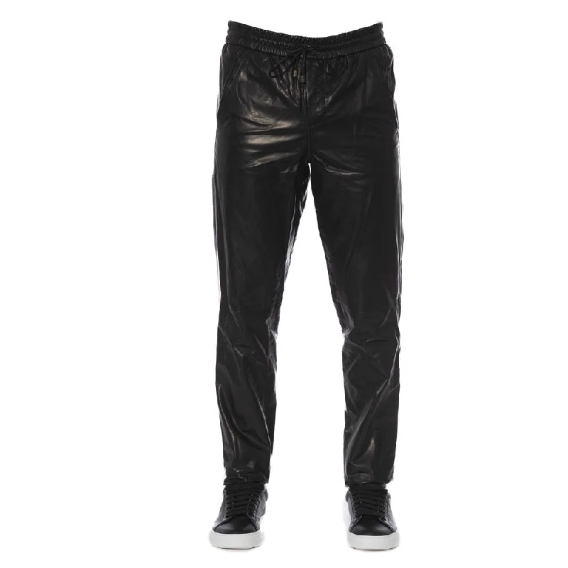 Exclusive Access Trussardi Sleek  Leather Trousers for Men's Men