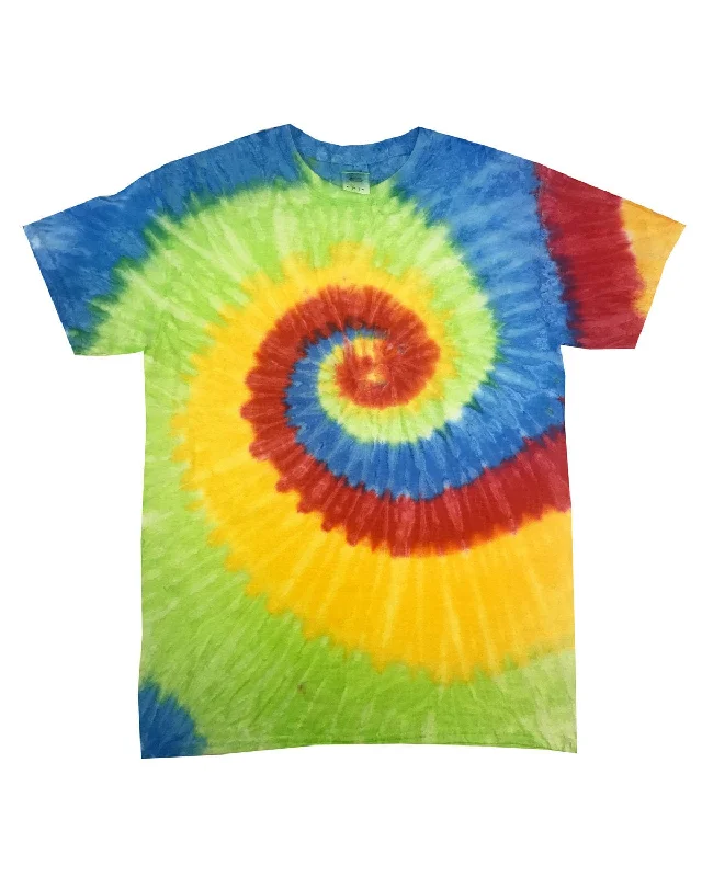 Weekend Bargains to Sizzle Tie-Dye Youth 100% Cotton Tie-Dyed T-Shirt | Pastel Neon