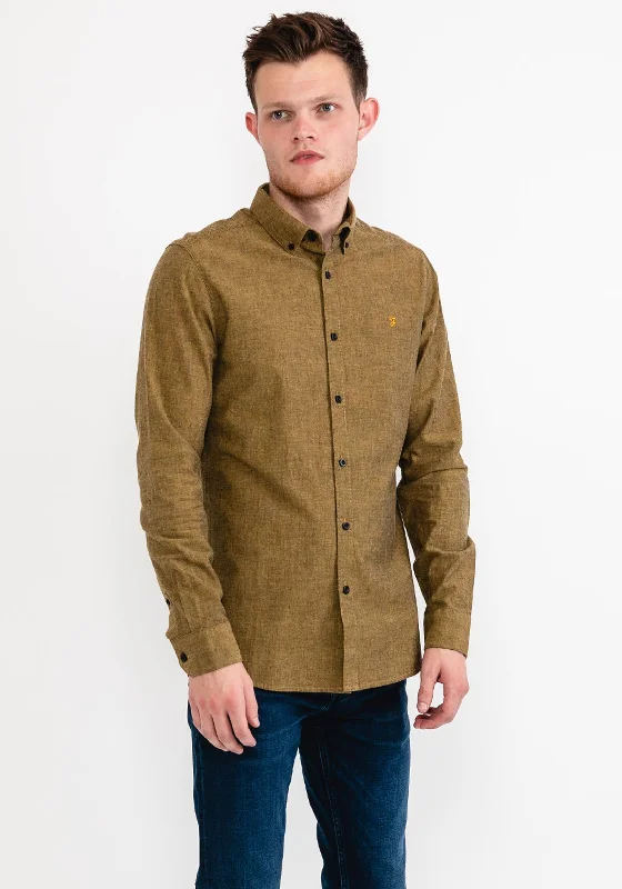 Epic Value Farah Steen Slim Shirt, Honey Mustard