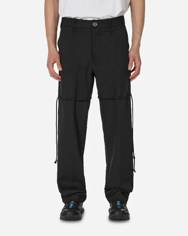 Don't Wait Chain Lace Dress Pants Black