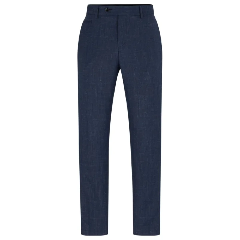 Weekend Deals That Excite Slim-fit trousers in wool and linen