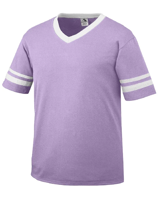 Major Deal Augusta Sleeve Striped Jersey | Lt Lavndr/ Wht