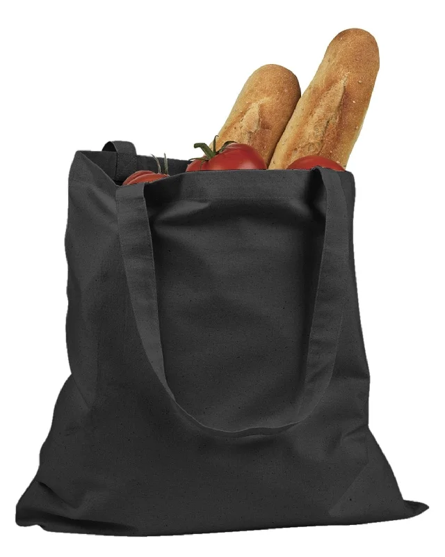 Stock Clearance BAGedge 6 oz. Canvas Grocery Tote Bag | Black