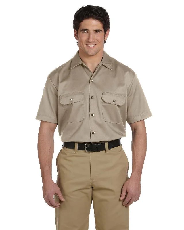 Year-End Clearance Dickies Short Sleeve Work Shirt | Desert Sand