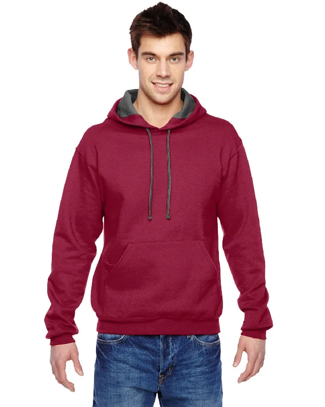 Top Pick Fruit of the Loom Sofspun Hooded Sweatshirt | Cardinal