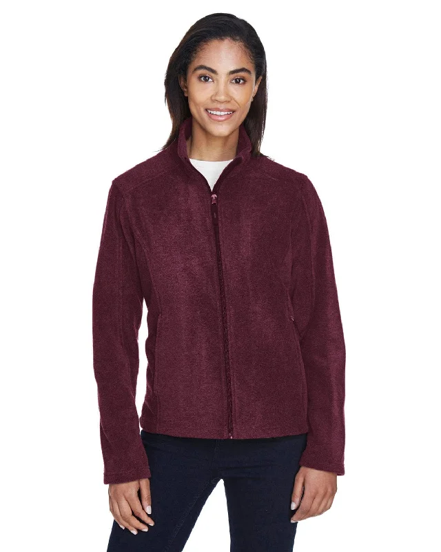 New Deals Core 365 Journey Ladies Fleece Jacket | Burgundy