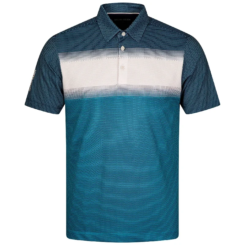 Mega Deal Mirca Ventil8+ Polo Aqua/White/Navy - SS24