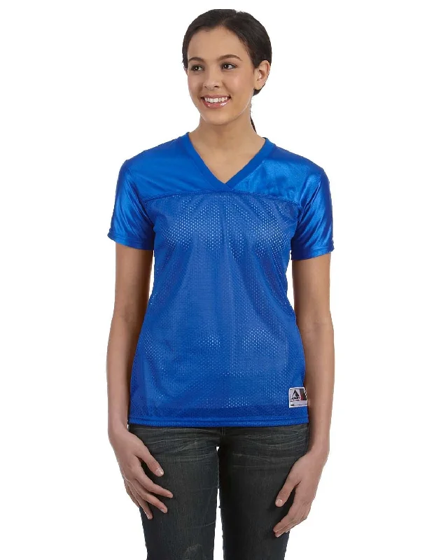 Weekend Wonders Await! Augusta Ladies Junior Fit Replica Football T-Shirt | Royal