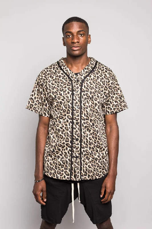 Anniversary Sale Leopard Print Baseball Jersey