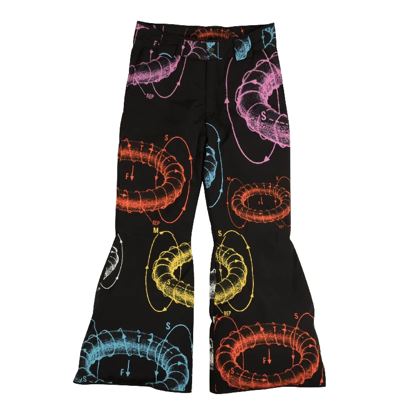 Midnight Sale Msfts Rep Bell Bottom Antigravity Puffer Pants - Black/Multi
