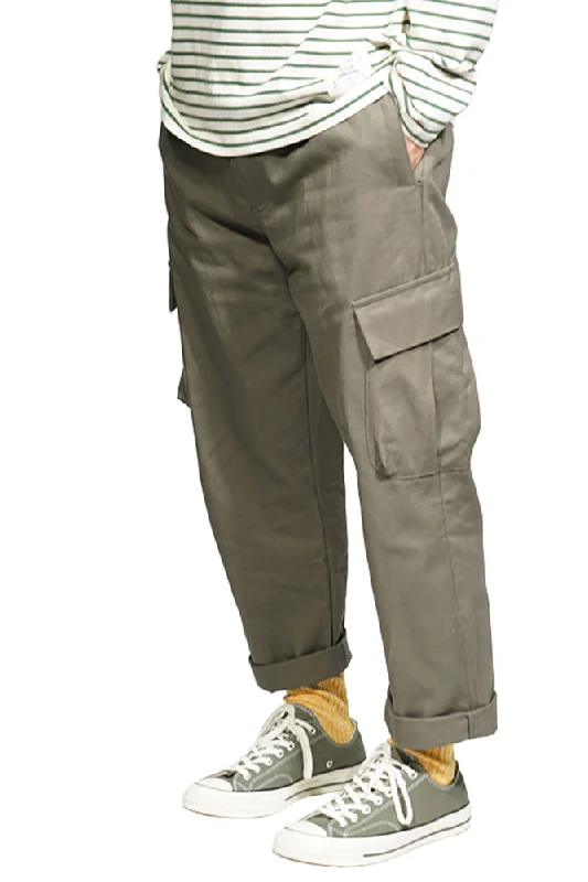 Price Rollback Worker Cargo Pants In Light Army Grey