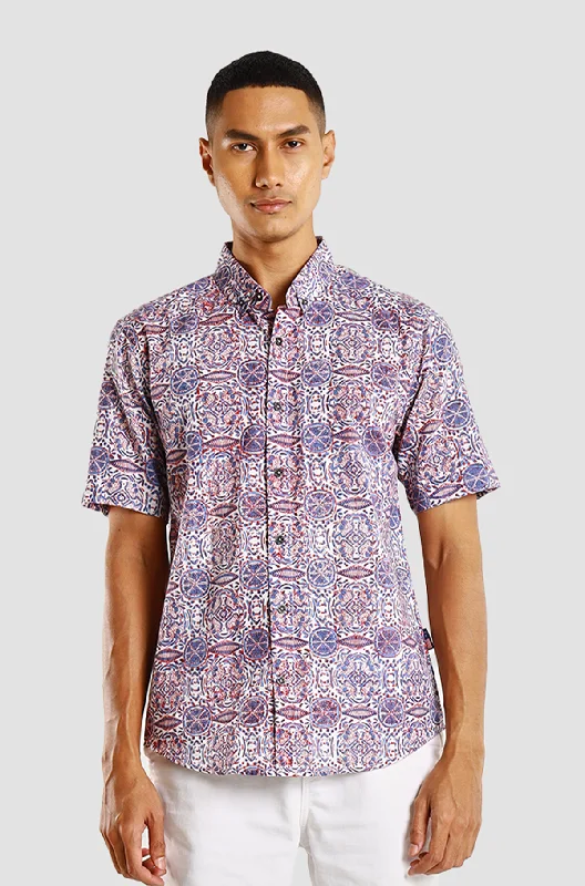 Flash Deals Maharaja Slim Fit Festive Orange in Blue