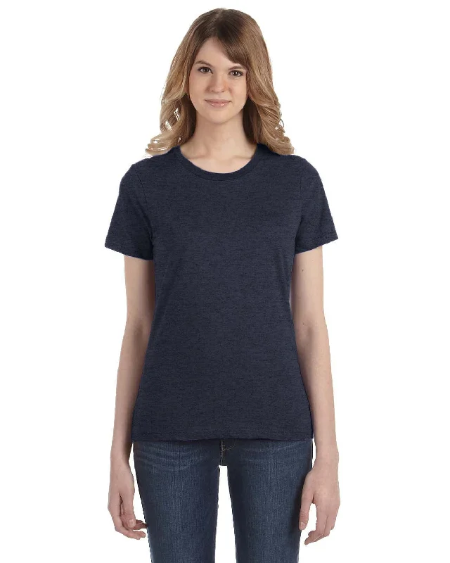 Extra Savings Anvil Ladies Fashion Fit T-Shirt | Heather Navy