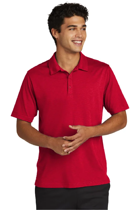 Markdown Madness Sport-Tek Mens Strive Moisture Wicking Short Sleeve Polo Shirt - Deep Red Markdown Madness Sport-Tek Mens Strive Moisture Wicking Short Sleeve Polo Shirt - Deep Red