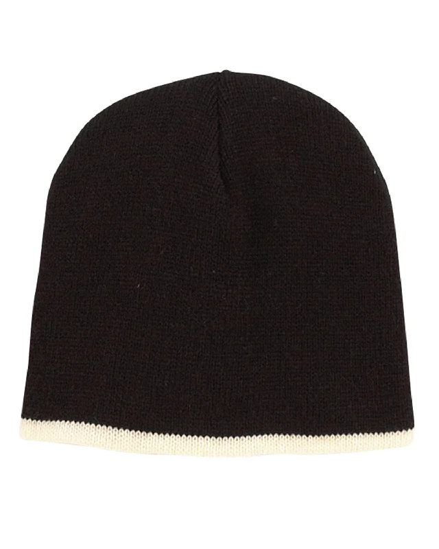 Special Price Big Accessories Knit Cap | Black/ Cream