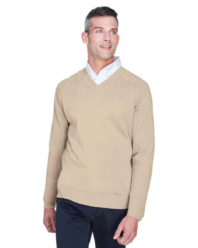 Weekend Deals to Make You Happy Devon & Jones Mens V-Neck Sweater | Stone