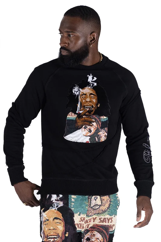 Weekend Specials to Snag F4359 Frost Blow Sweatshirt- Black