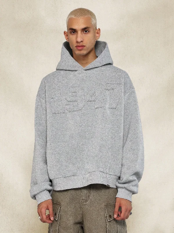 Weekend Deals to Make You Smile Regular Fit Overhead Hoodie With Torn Pocket & Applique Weekend Deals to Make You Smile Regular Fit Overhead Hoodie With Torn Pocket & Applique