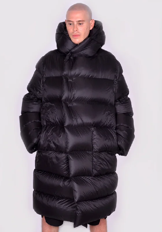 Weekend Bargains to Sizzle RICK OWENS MEN RU02C7998 NPD3 HOODED LINER JACKET BLACK