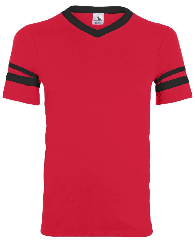 Unbeatable Prices Augusta Sleeve Striped Jersey | Red/ Black