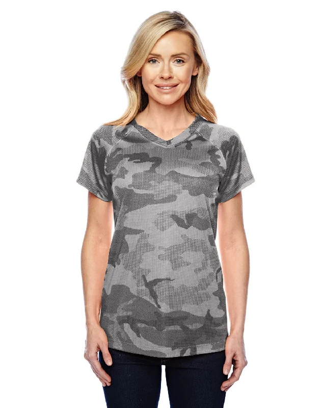 Clearance Event Champion Ladies Double Dry Performance T-Shirt | Stone Gray Camo