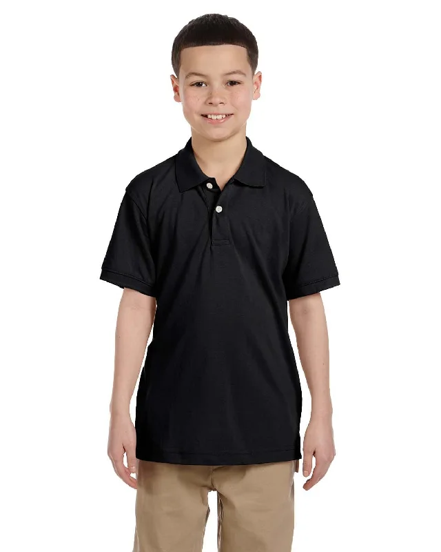 Limited Time Discount Harriton Youth Easy Blend Polo Shirt | Black