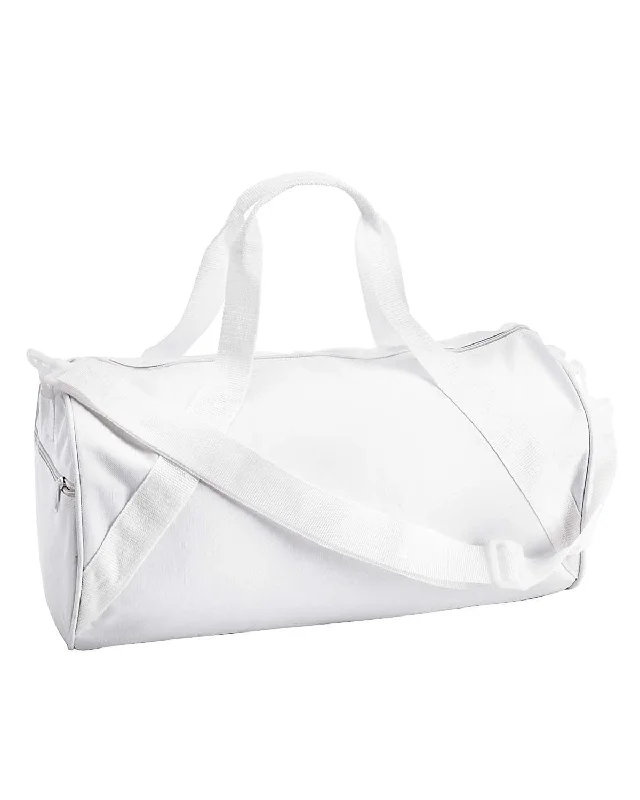 YEAR-End Clearance Liberty Bags Barrel Duffel Bag | White