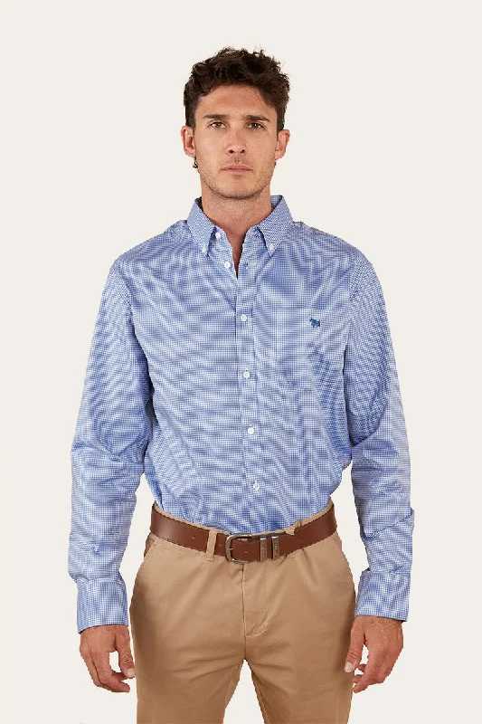 Extra Savings Heritage Mens Check Dress Shirt - Blue
