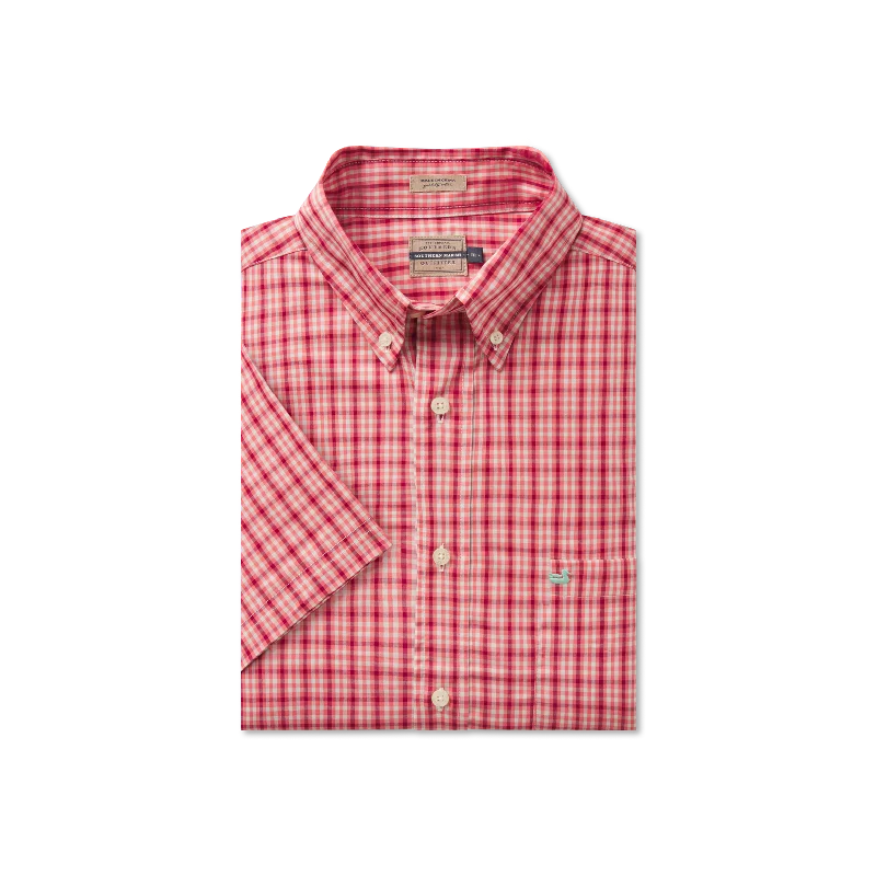 Washed Red and Mint Plaid