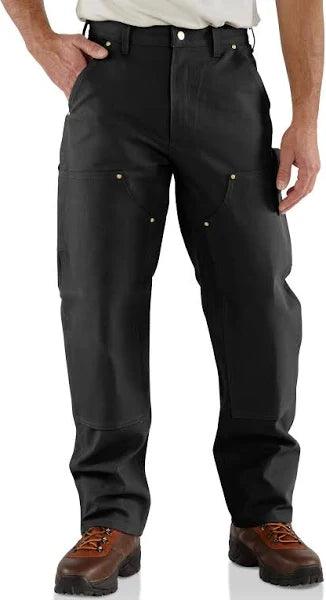 Loyalty Reward Men's Loose-Fit Firm Duck Double-Front Work Pants - Black