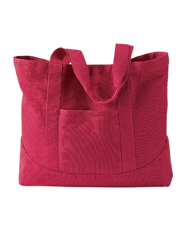 Final Clearance Authentic Pigment Pigment-Dyed Large Canvas Tote | Poppy