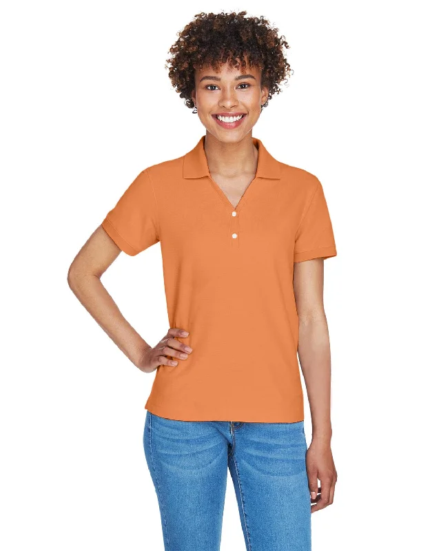 Weekend Specials to Savor Devon & Jones Ladies Fine Pima Pique Polo | Cantaloupe