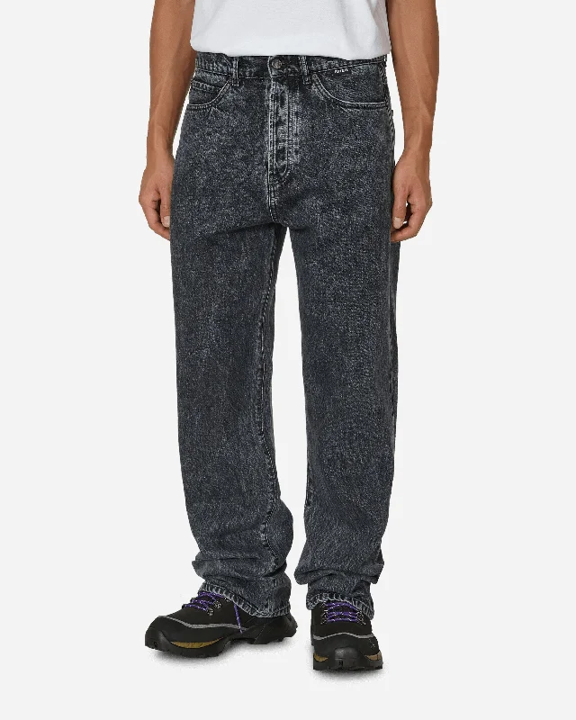 Weekend Deals That Sparkle Loose Denim Pants Dark Grey
