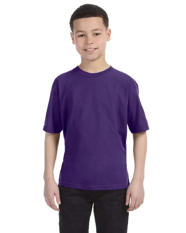 Weekend Offers That Shine Anvil Youth Fashion Fit T-Shirt | Purple