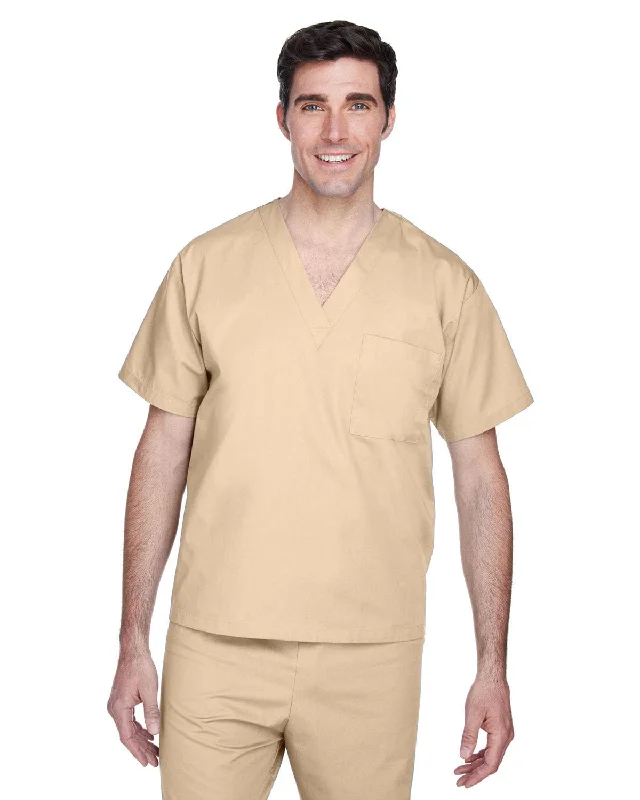 Low Cost Harriton Adult Scrub Top | Khaki