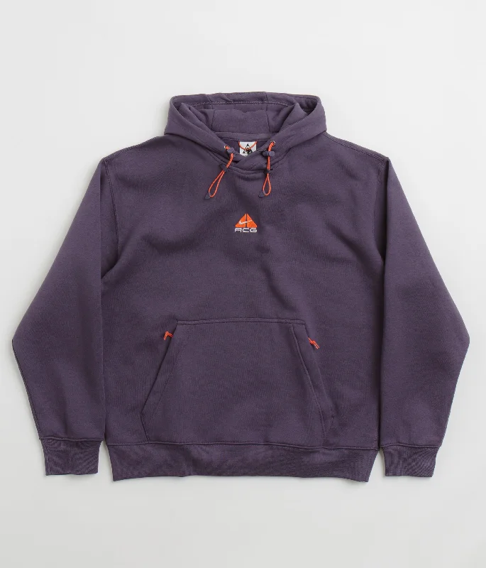 Midnight Sale Nike ACG Therma-FIT Fleece Hoodie - Dark Raisin / Summit White