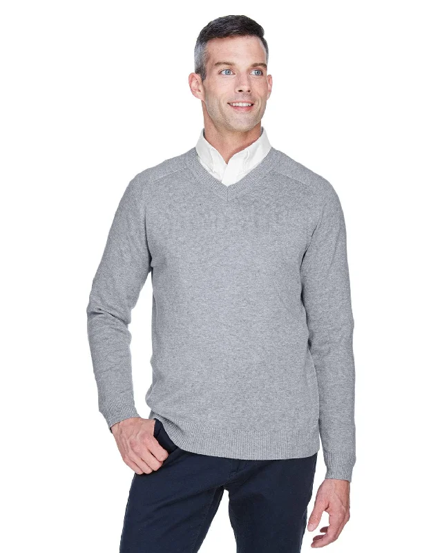 Weekend Discounts Worth Grabbing Devon & Jones Mens V-Neck Sweater | Grey Heather